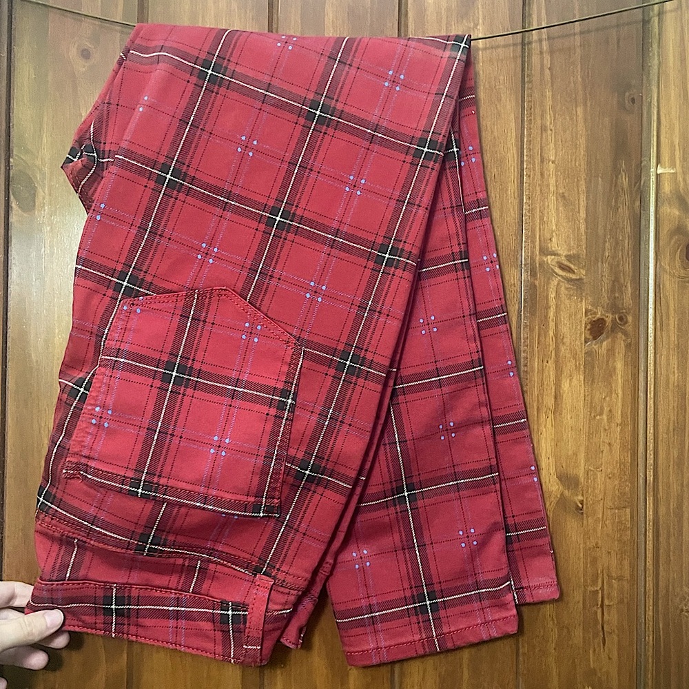 Arizona Red Plaid Pants